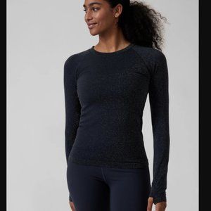 Athleta Momentum Shine Top Seamless Long Sleeve